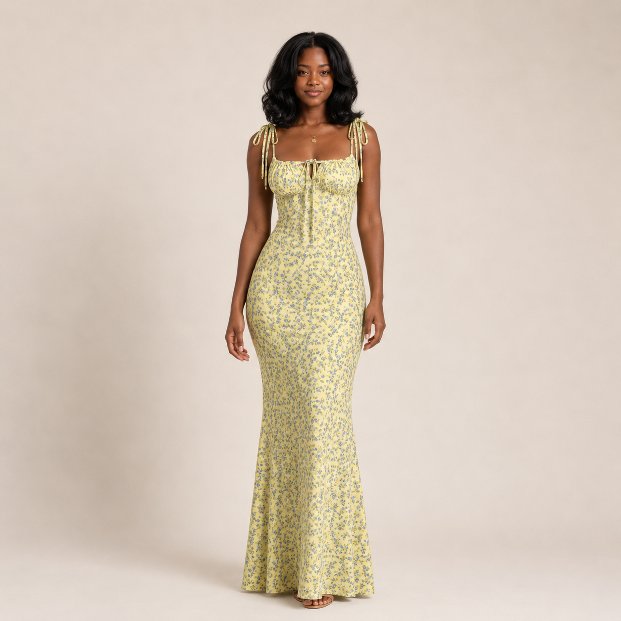 Robe longue florale – Look frais et élégant