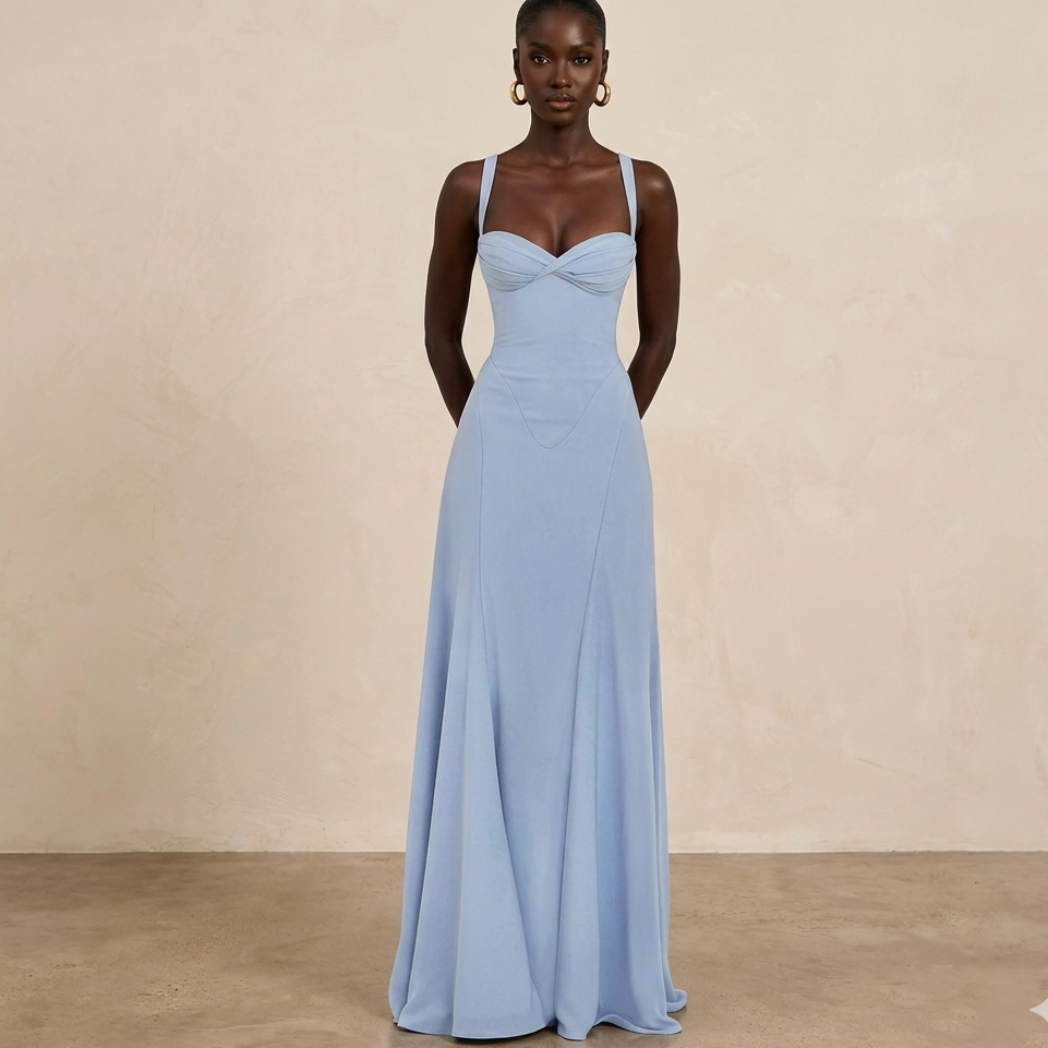Robe de Soirée "Aurelia" – Coupe Sirène & Décolleté Cœur