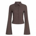 Cardigan-chemise côtelé – Style casual chic