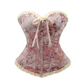 Corset fleuri à lacets – Coupe structurée