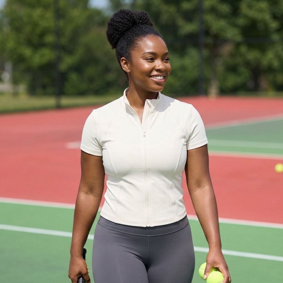 Veste de sport zippée femme – Coupe active