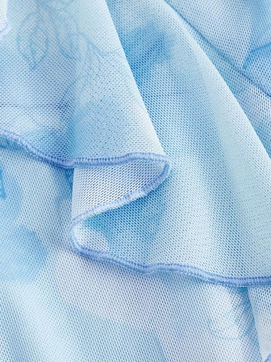 Robe Maxi "Nymphéa Bleu"